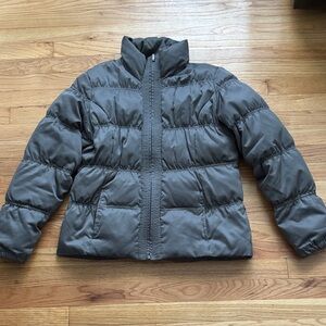 Nine West Charcoal Puffer Coat